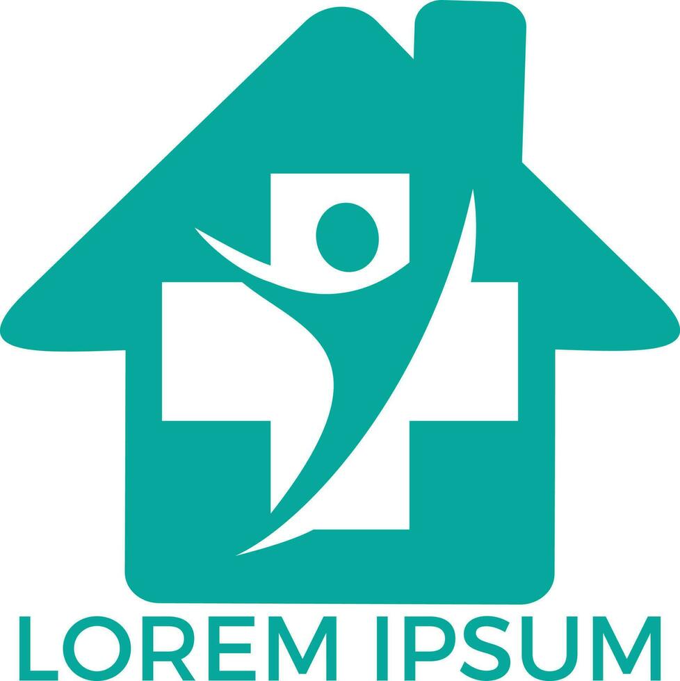 Medical icon design, vector illustration. Nursing home. Home Medical symbol.