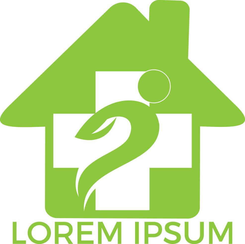 Medical icon design, vector illustration. Nursing home. Home Medical symbol.