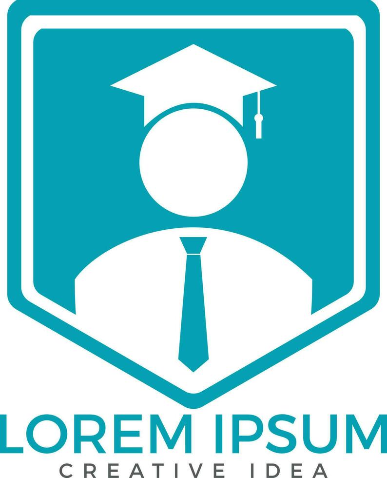 Student Logo design. Education Logo. Institutional and educational vector logo design.
