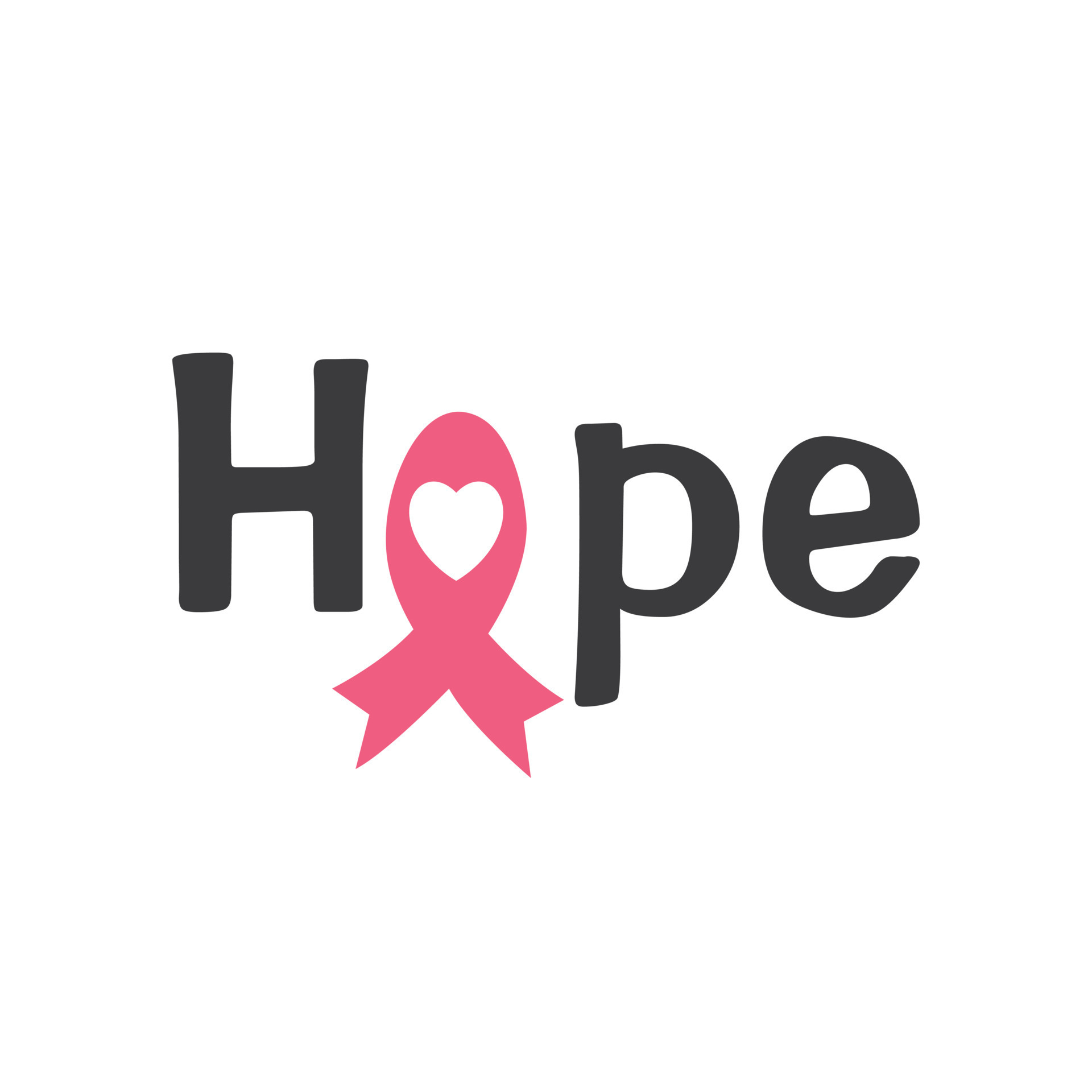 Pink ribbon breast cancer awareness symbol Vector Image