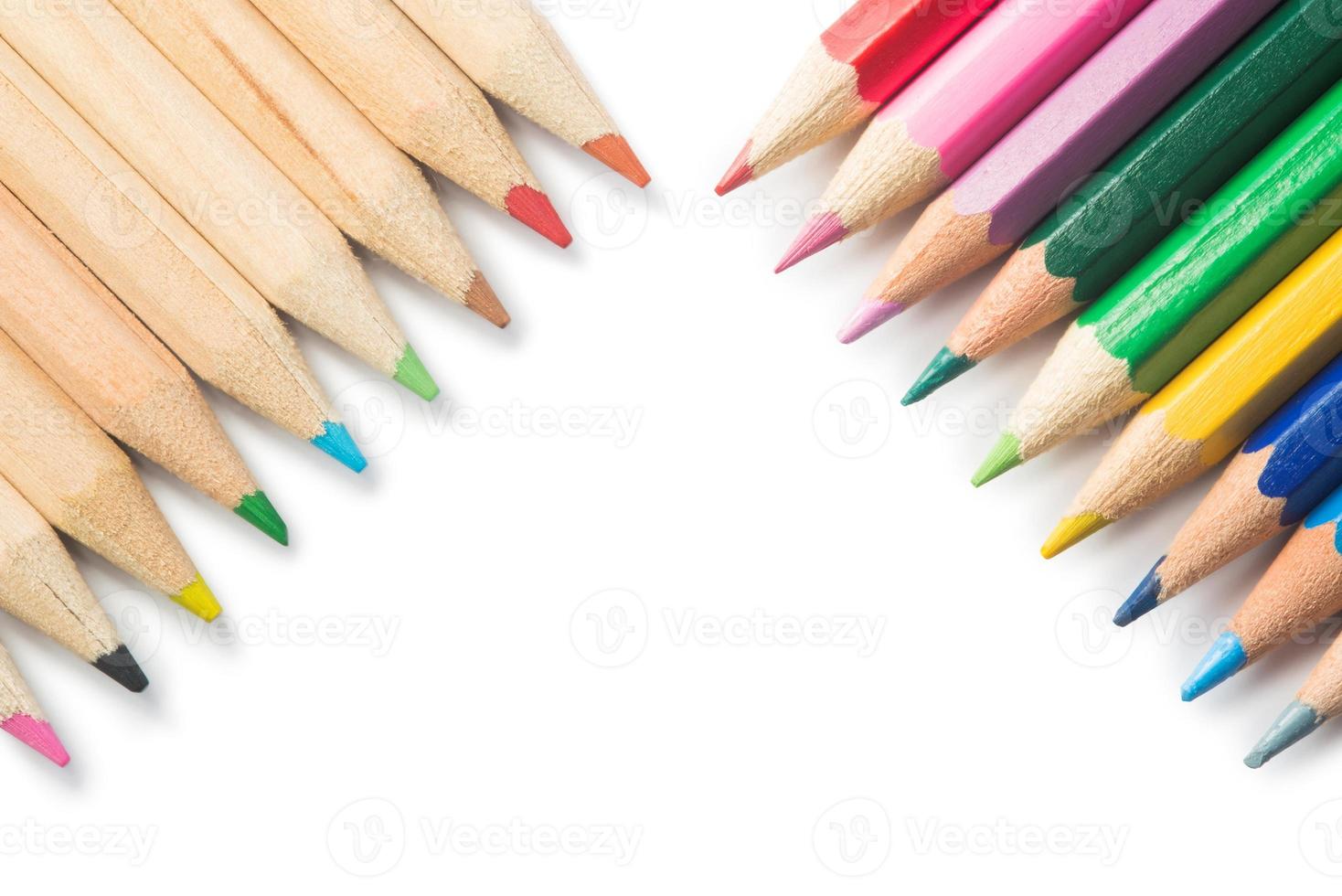 Colorful of  crayons photo
