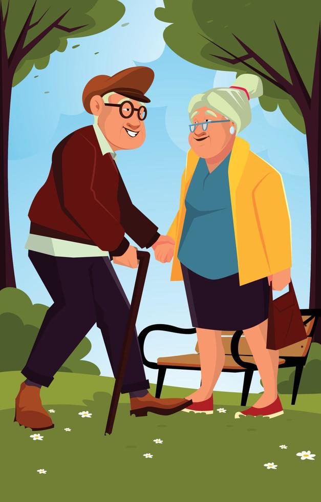 Grandparents Character Concept vector