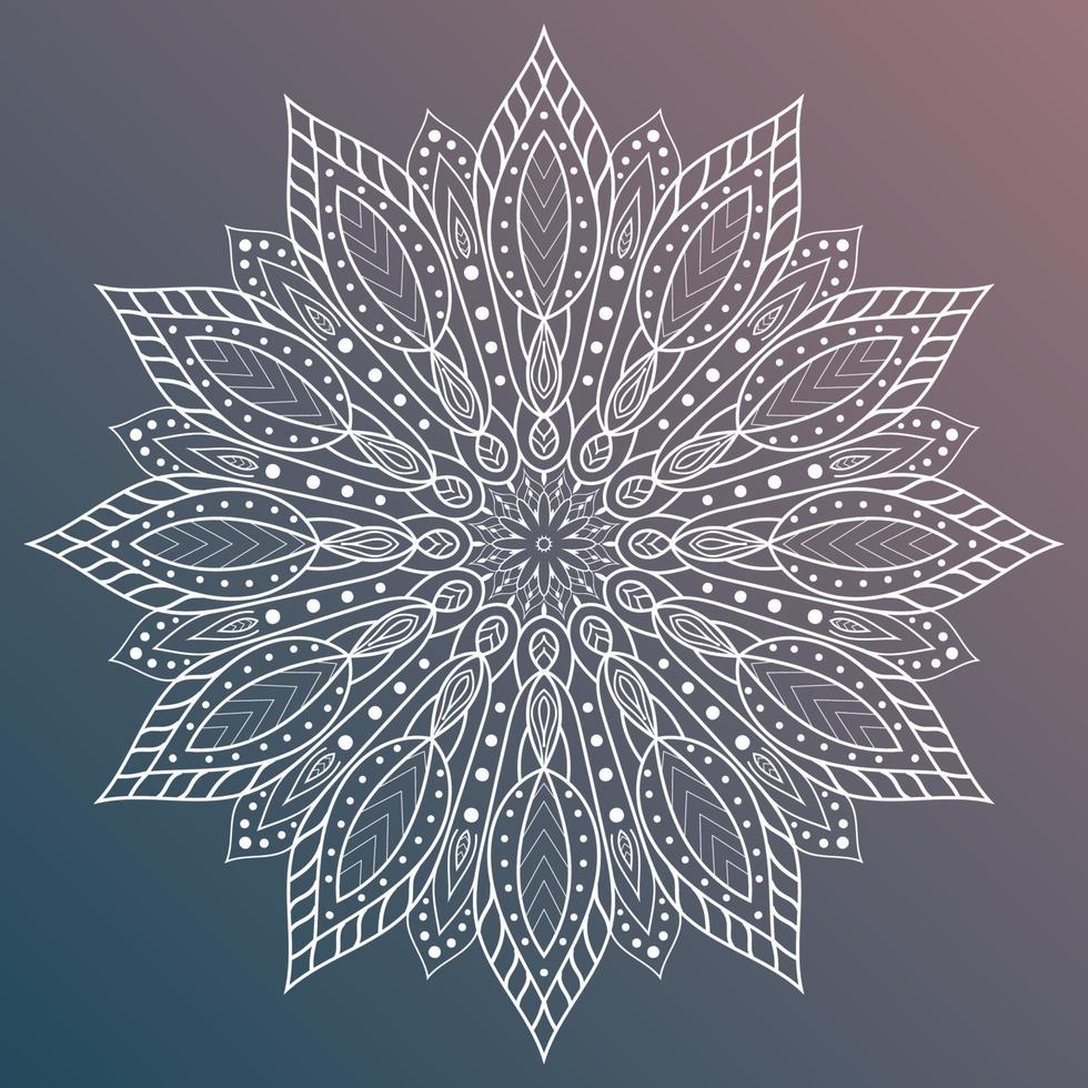 Luxury Decorative ornate round mandala. Vintage vector pattern. Invitation, wedding scrapbooking. stickers mehndi and yoga design magic symbol
