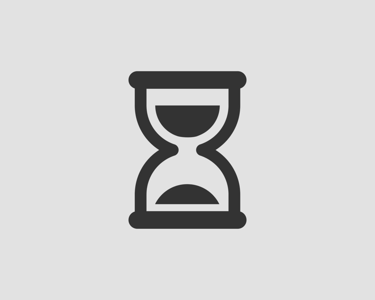 Hourglass icon flat design. Sand glass vector. Time concept. vector