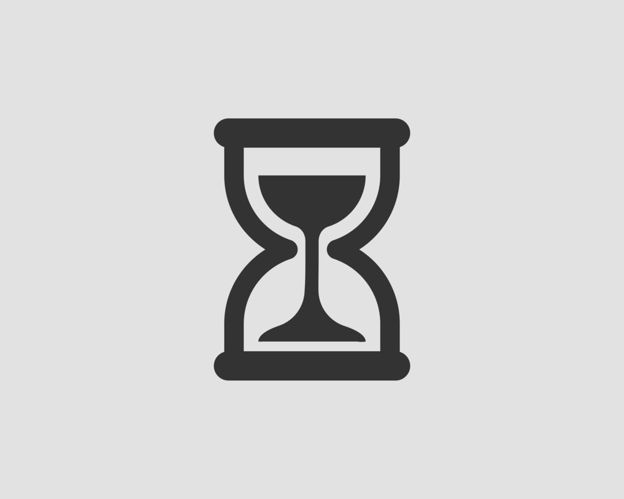 Hourglass icon flat design. Sand glass vector. Time concept. vector