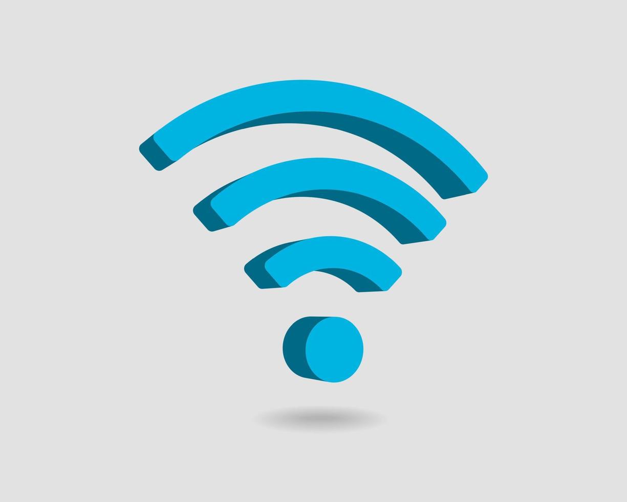 Free wi fi icon. Connection zone wifi vector symbol. Radio waves signal.