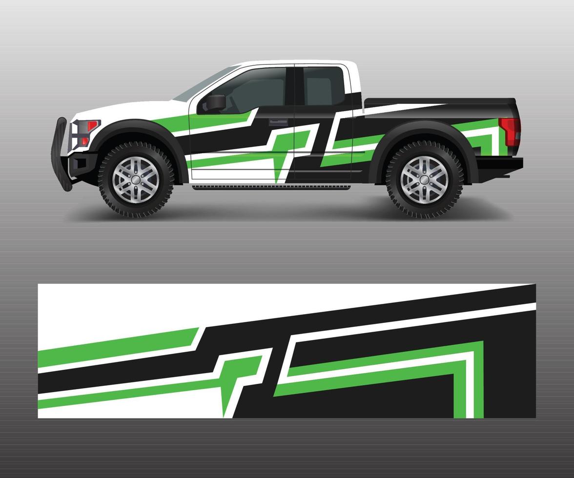Racing graphic background vector for Truck, Pickup and vehicle branding. vinyl and wrap design vector