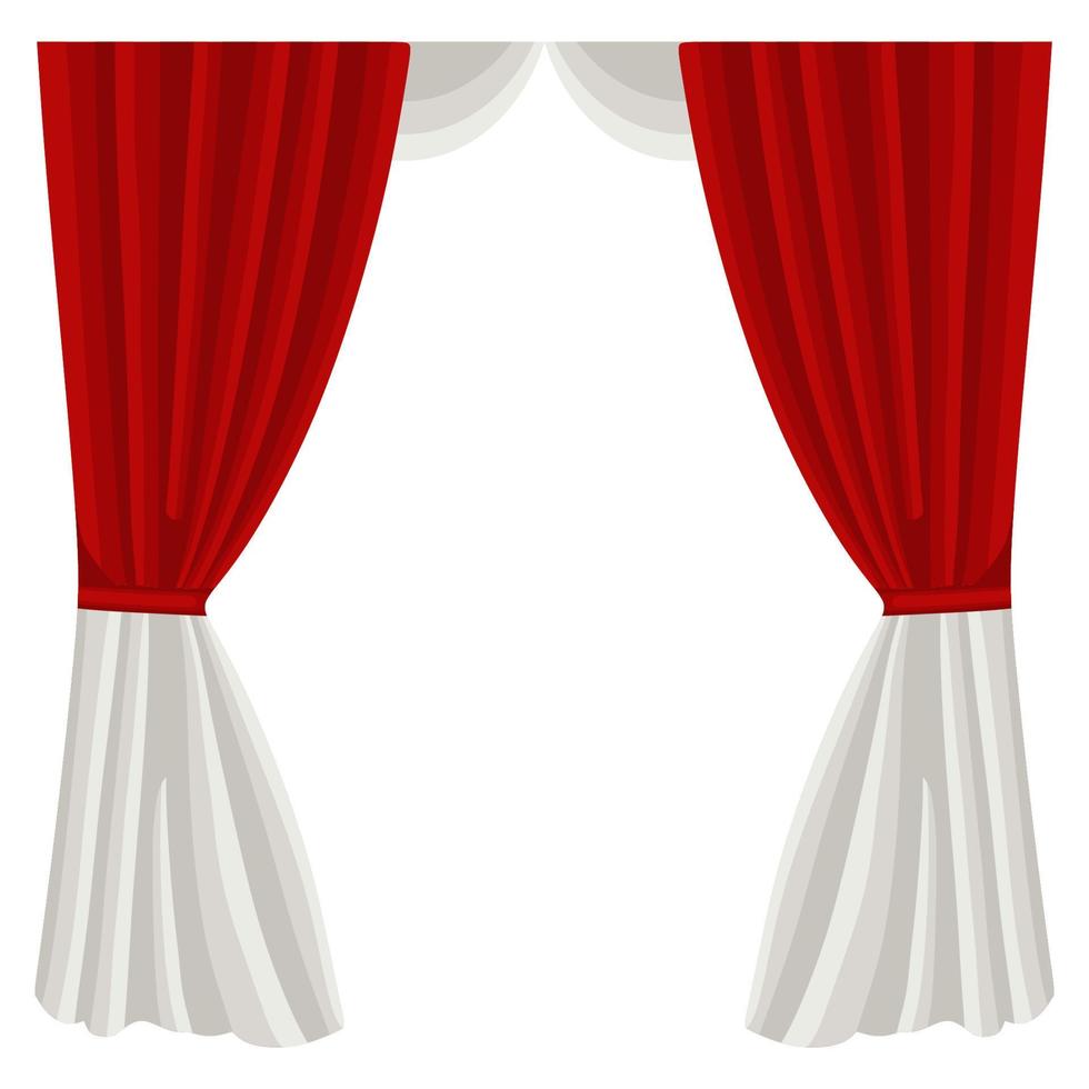 curtain decoration vector
