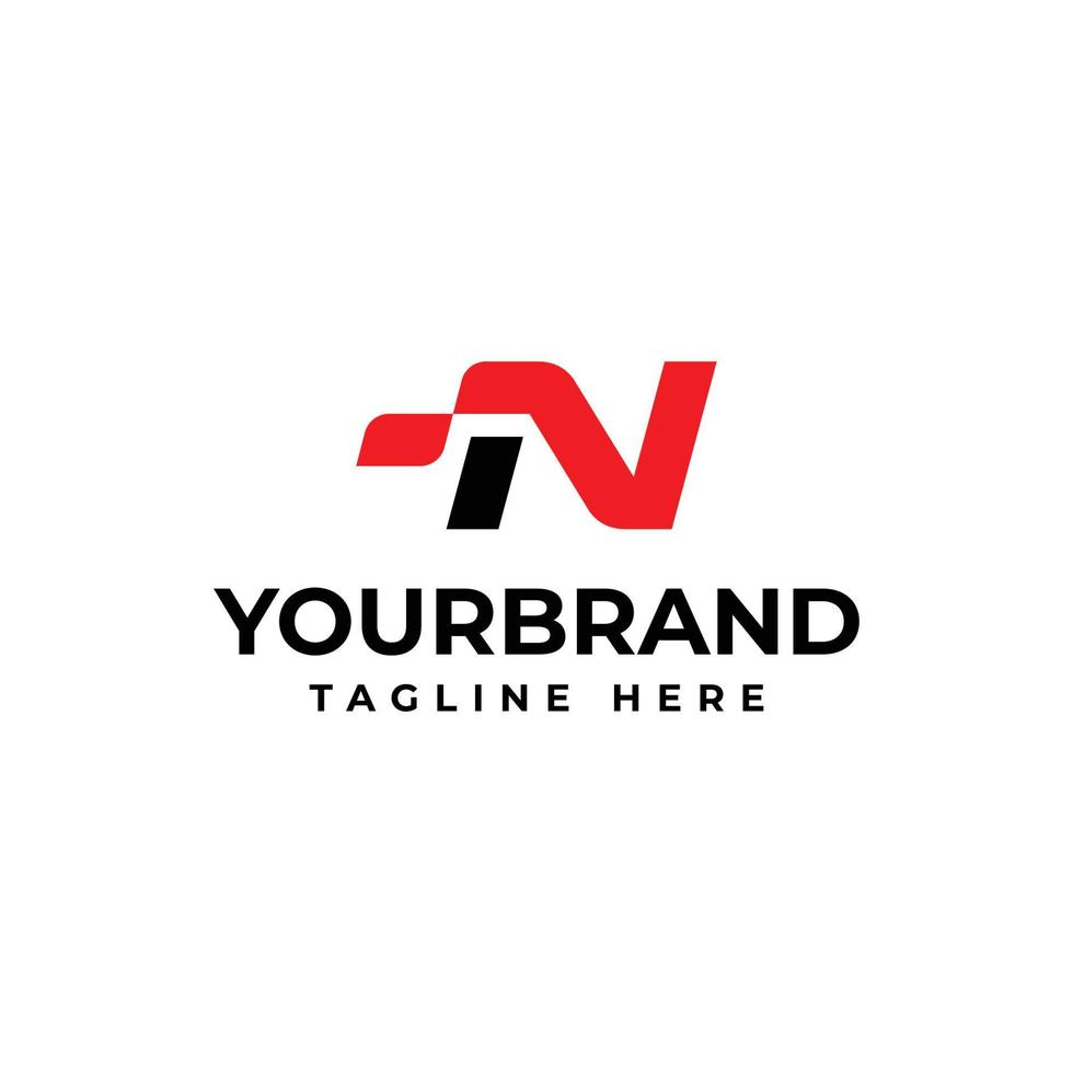 The letter N logo, for your corporate identity. Racing logo design concept template. vector
