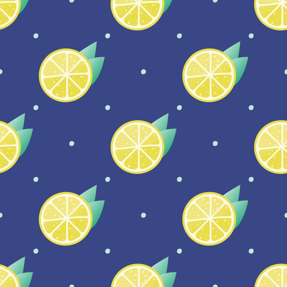 Fresh lemons background. Hand drawn overlapping backdrop. Colorful wallpaper vector. Seamless pattern with citrus fruits collection. Decorative illustration, good for printing vector