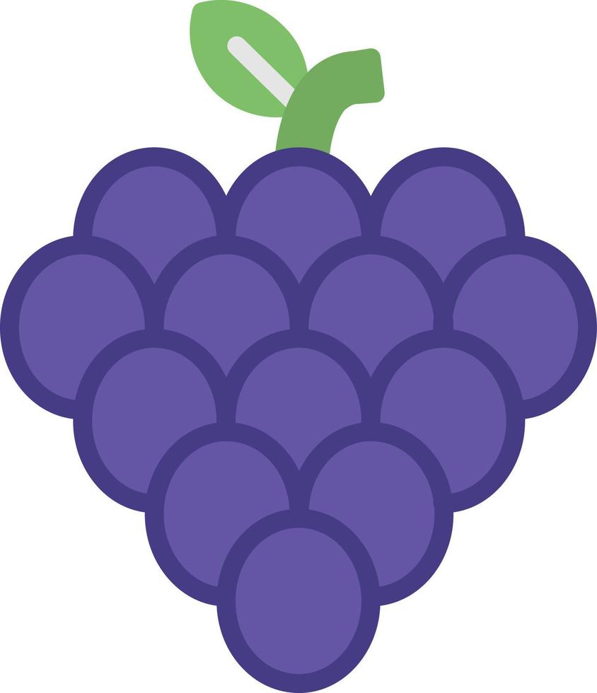 Grapes Flat Icon vector