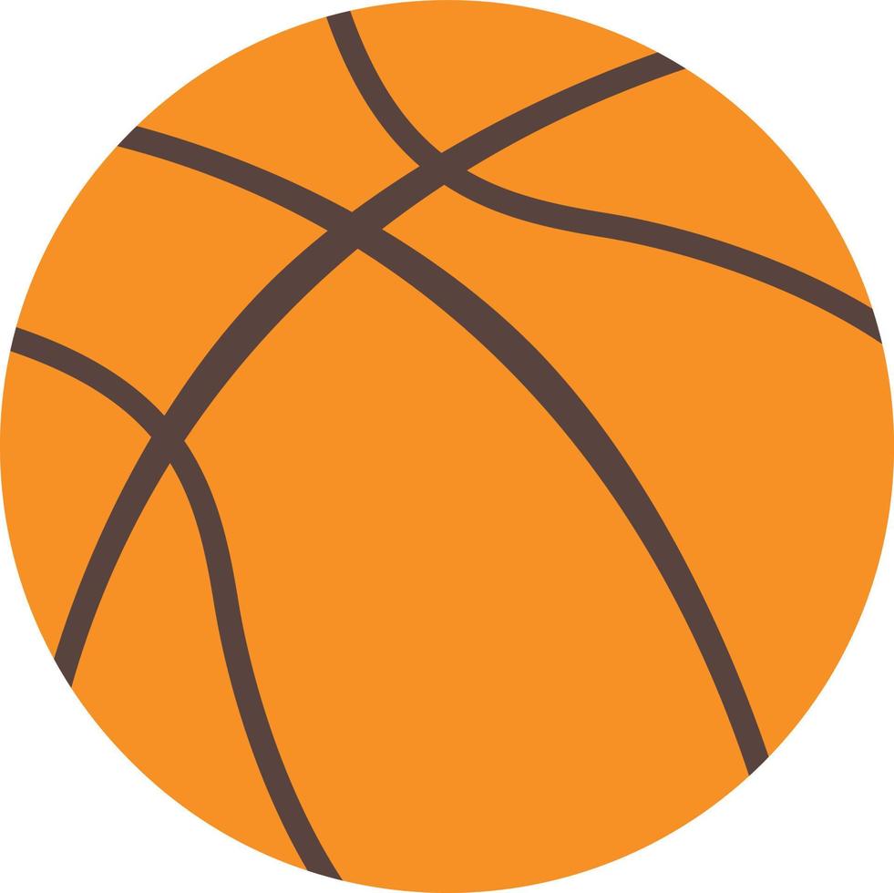 icono plano de baloncesto vector