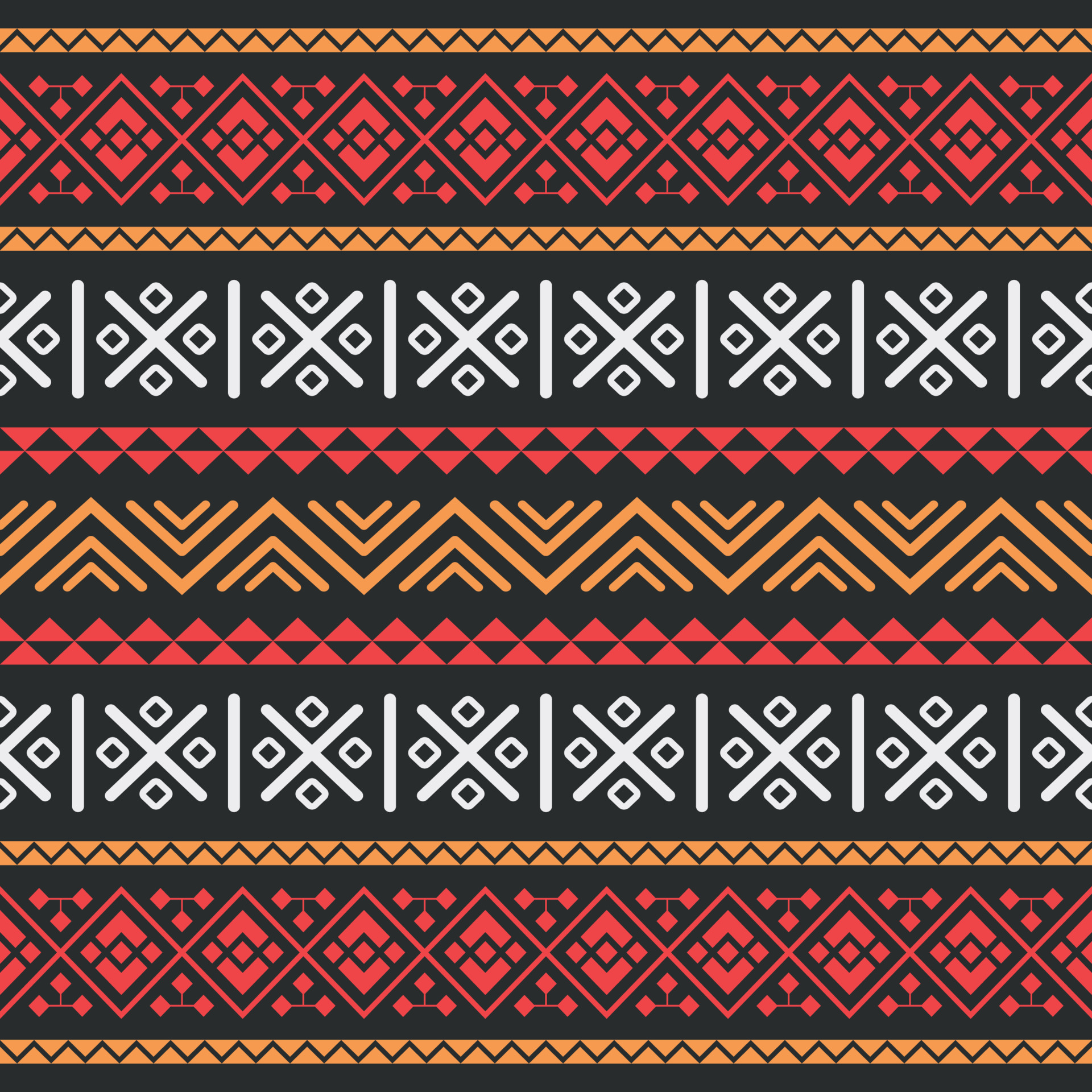 Colorful aztec seamless tribal vintage ethnic pattern 11714313 Vector ...