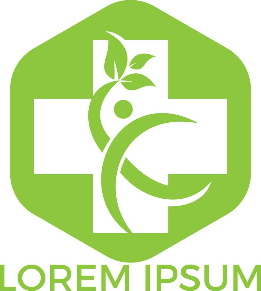 Abstract medical vector logo design. Illustration design of logotype cross health symbol.