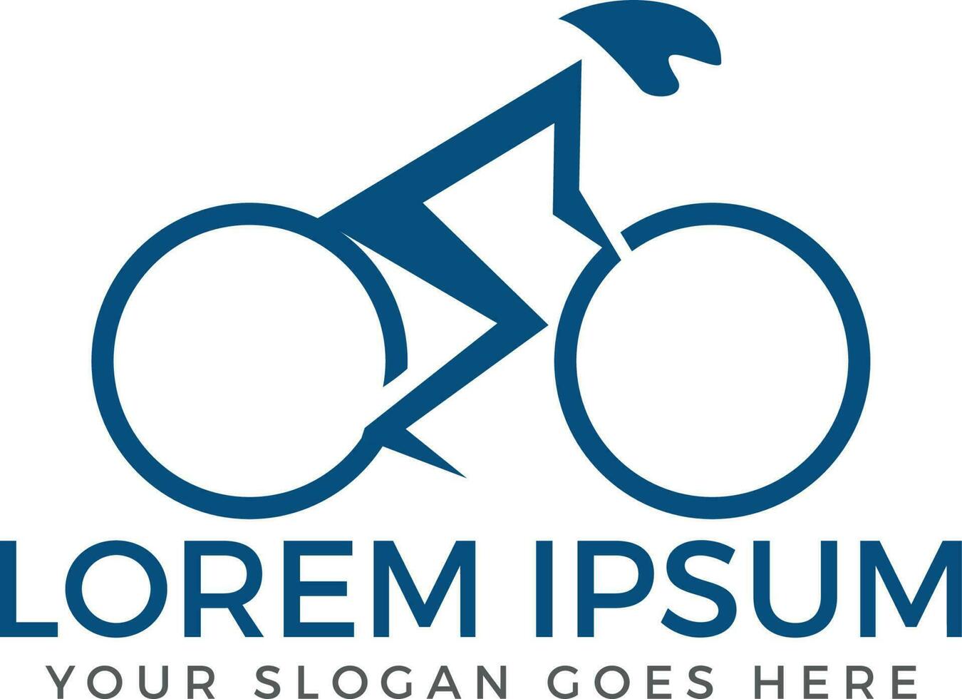 Bicycle vector logo design. Race road bike. Bicycle eco transport.