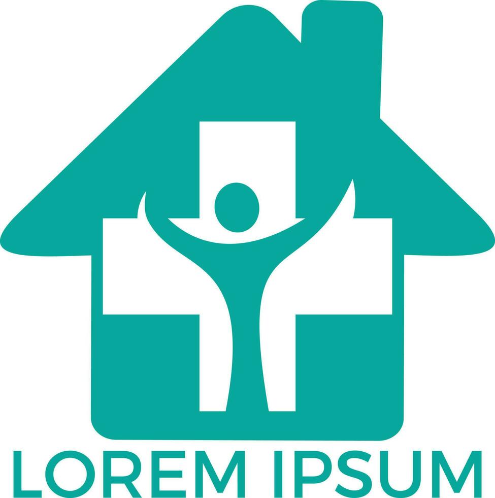 Medical icon design, vector illustration. Nursing home. Home Medical symbol.