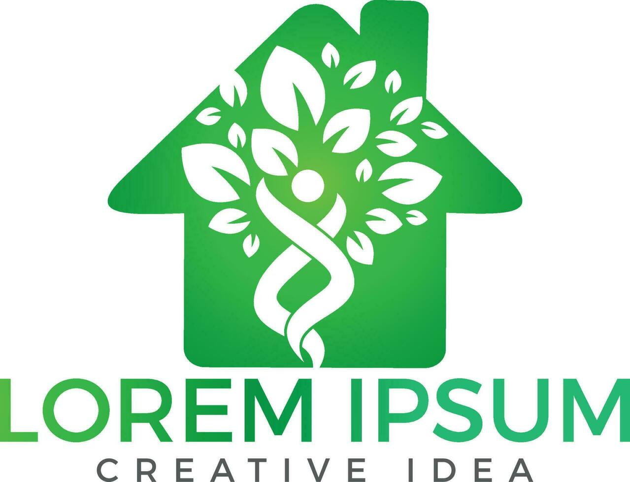 Holistic health logo design. Fitness and Wellness logo. vector