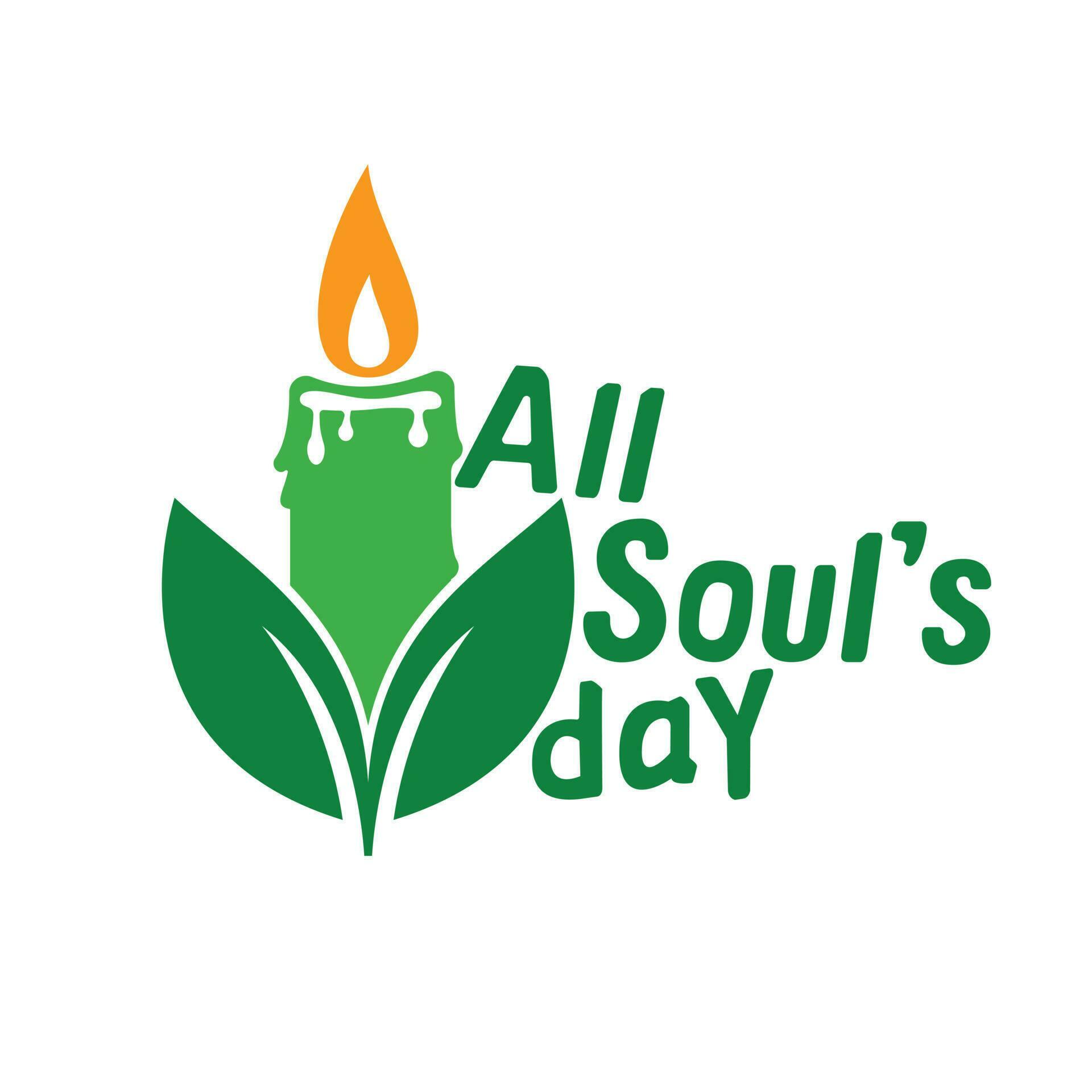 All souls day type vector design. Vector illustration of a Background