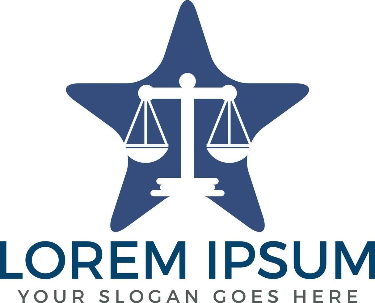Law firm vector logo design.