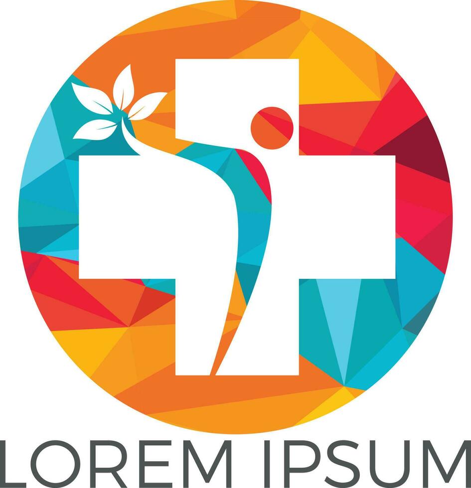 Abstract medical vector logo design. Illustration design of logotype cross health symbol.