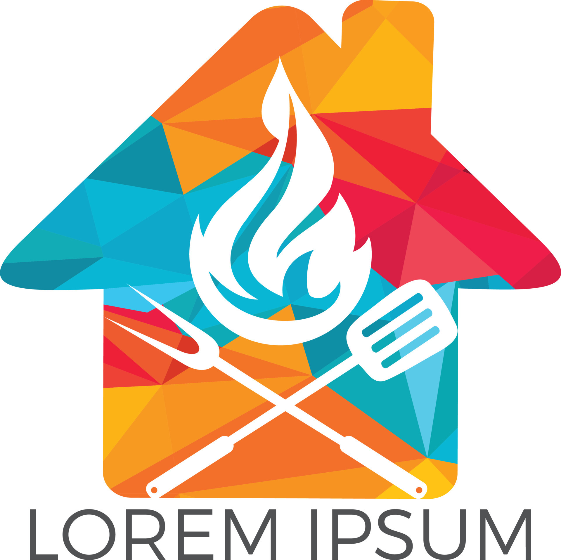 Grill Steak House Logo Design. Steak and Barbecue Grill House Icon