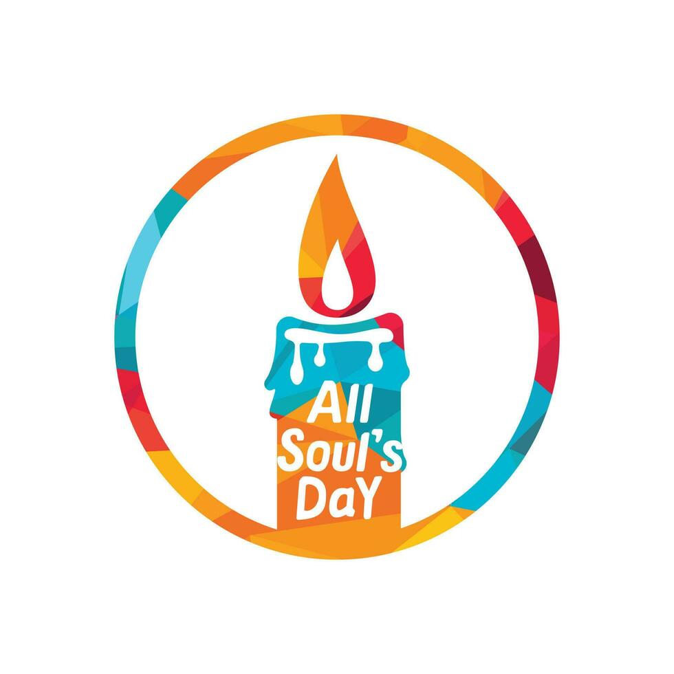 All souls day type vector design. Vector illustration of a Background for All Soul's Day.