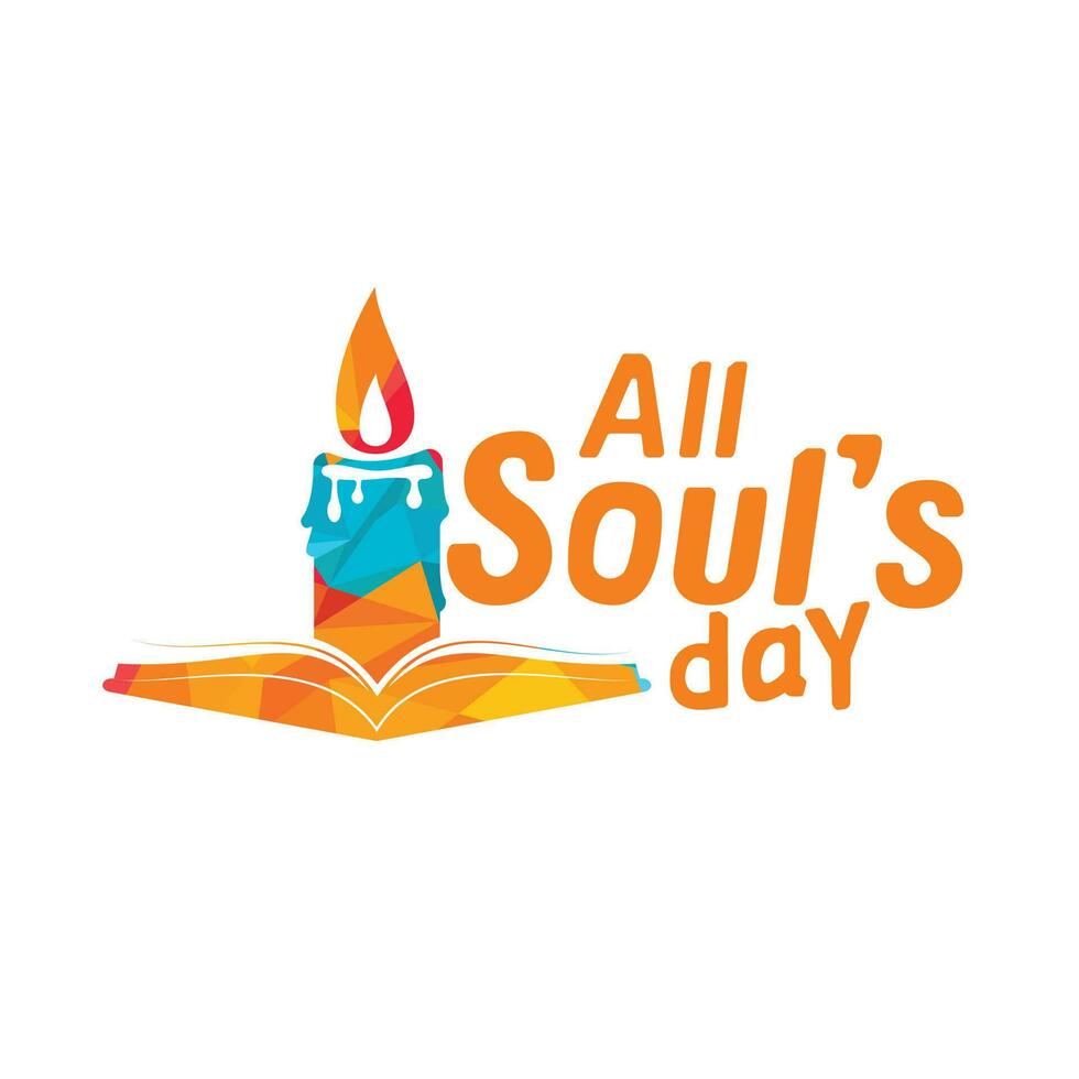 All souls day type vector design. Vector illustration of a Background for All Soul's Day.