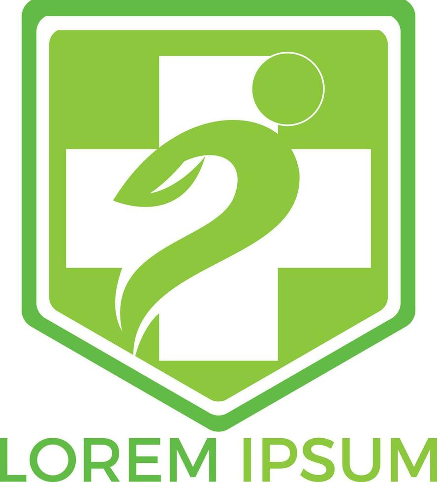Abstract medical vector logo design. Illustration design of logotype cross health symbol.