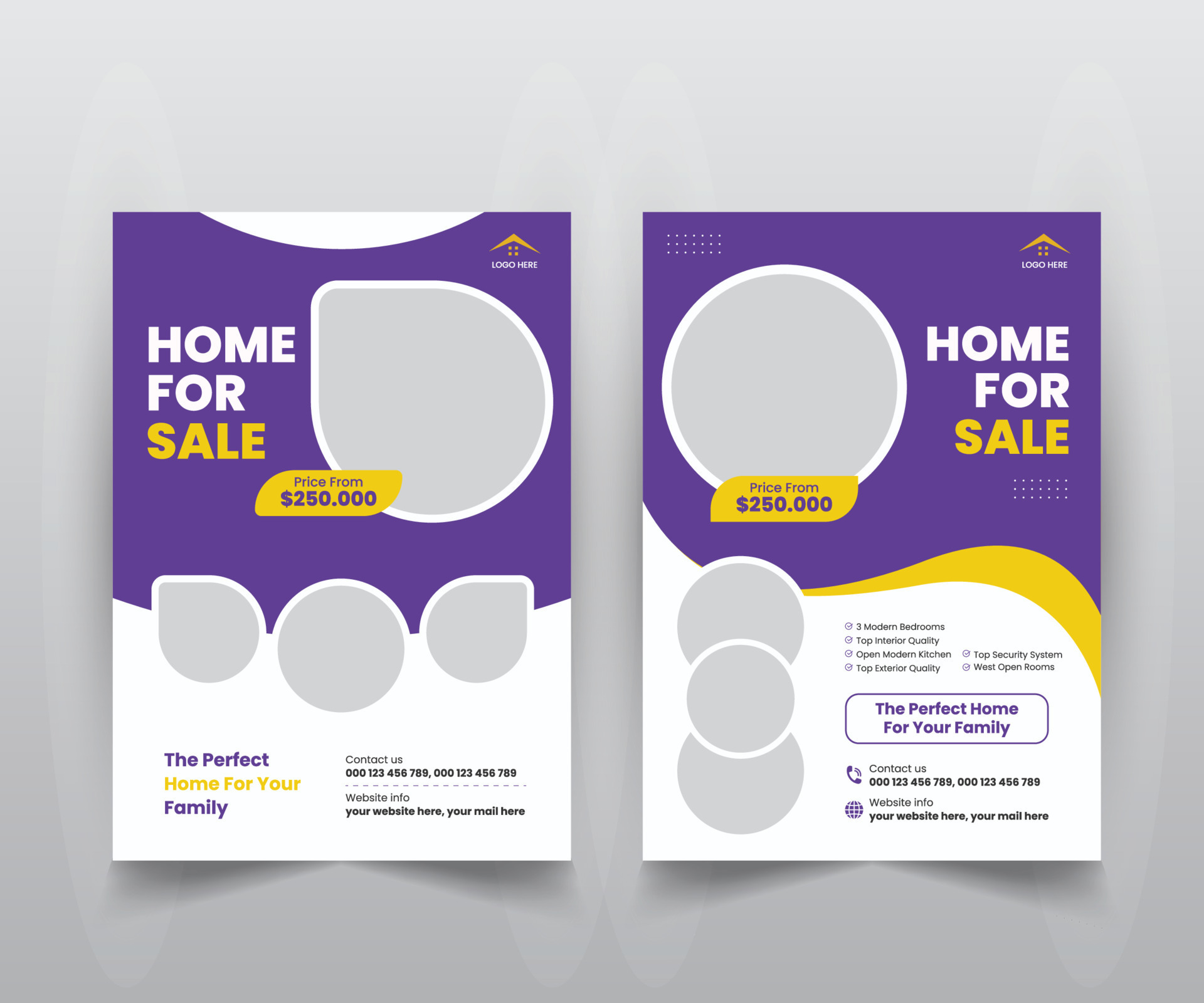 Flyer design corporate business report cover brochure or flyer design