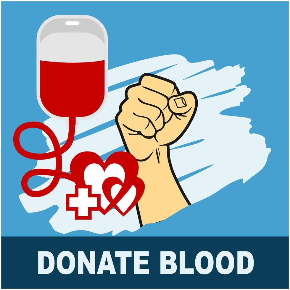 donate blood day vector