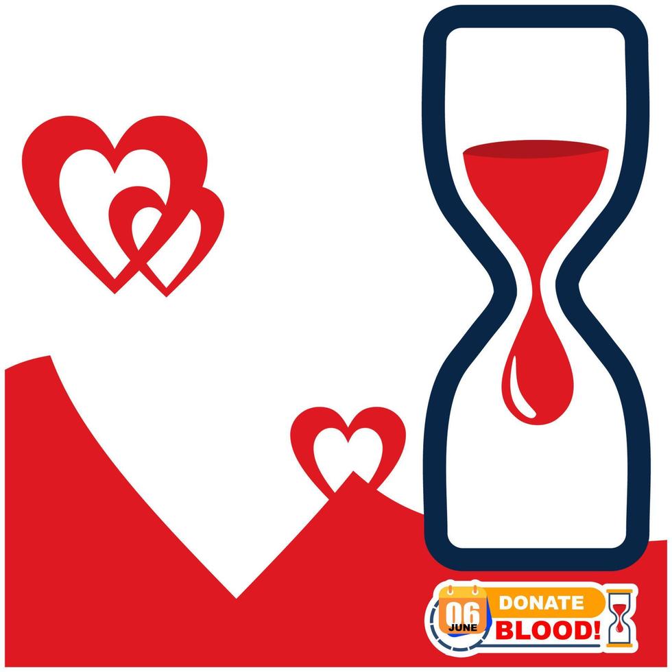 donate blood day vector