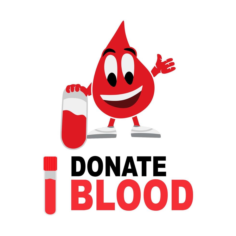 donate blood day vector