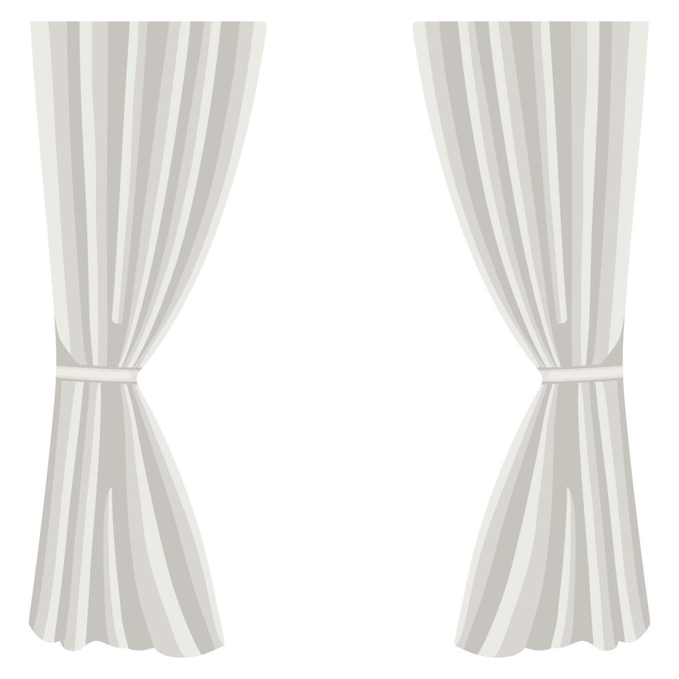 curtain decoration vector