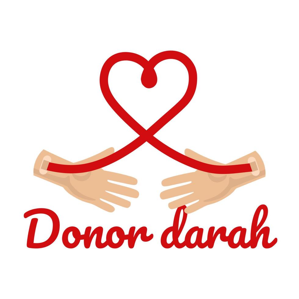 día de donar sangre vector