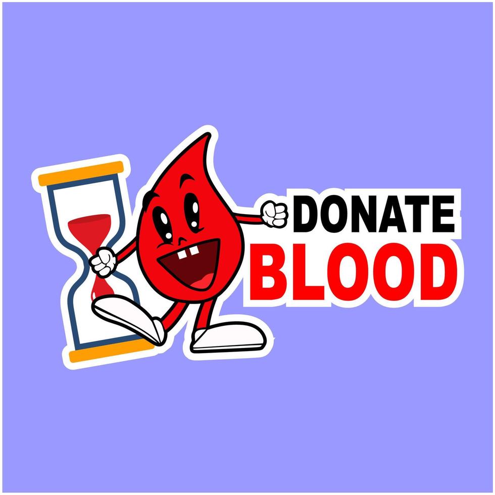 donate blood day vector