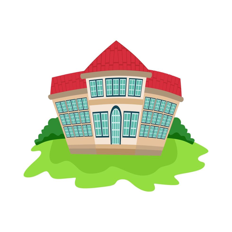 child cartoon in the school vector