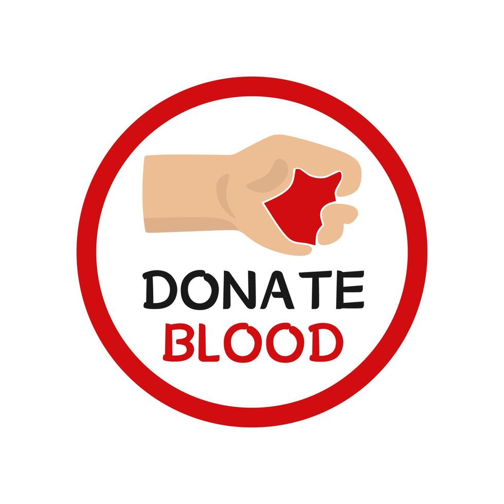 donate blood day vector