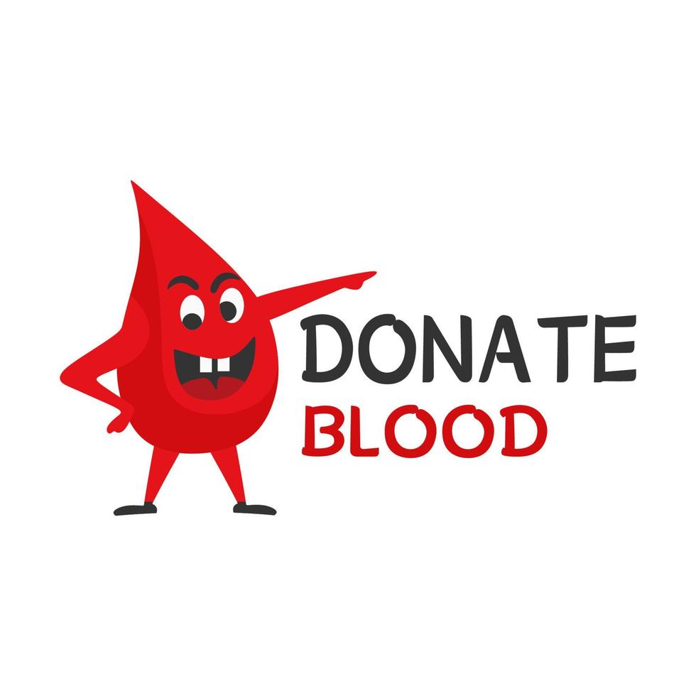 donate blood day vector