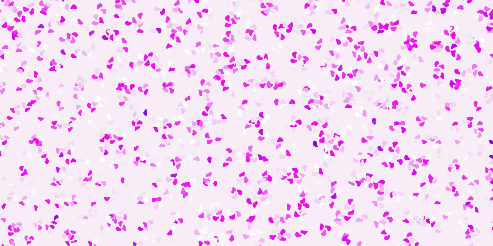 Light pink vector pattern with abstract shapes.