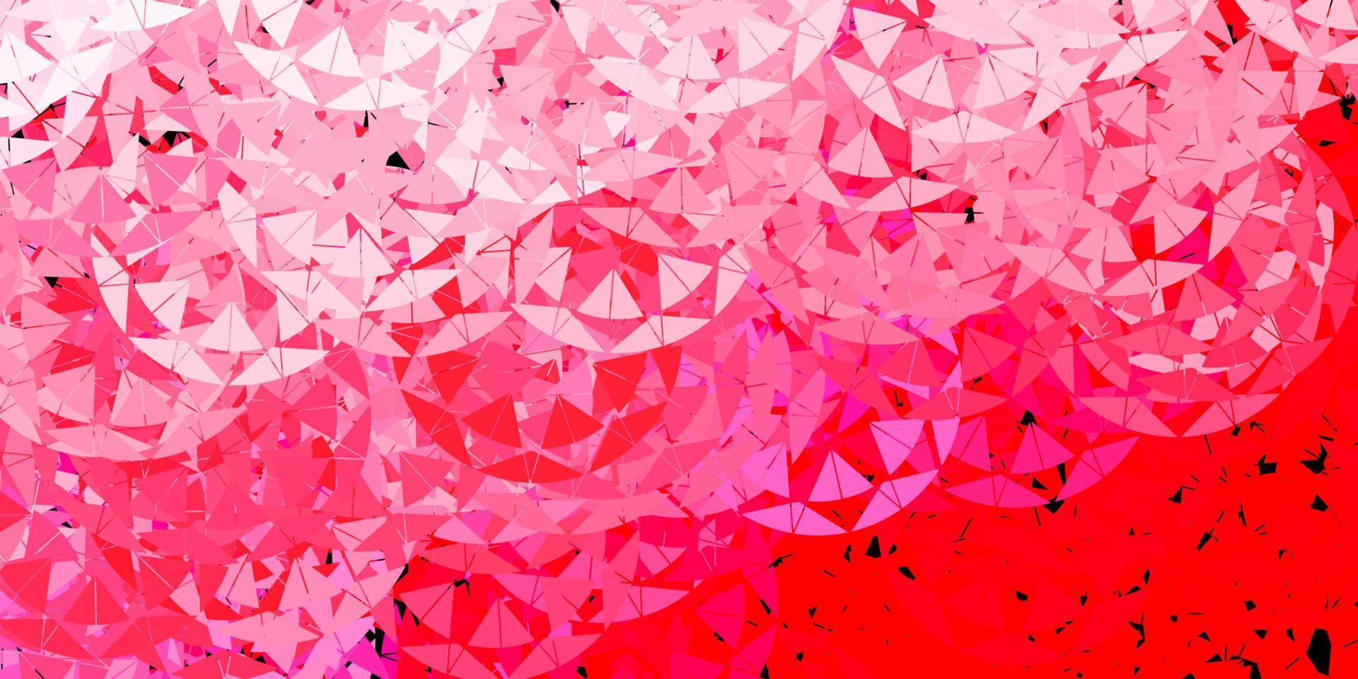 Light pink vector pattern with polygonal shapes.