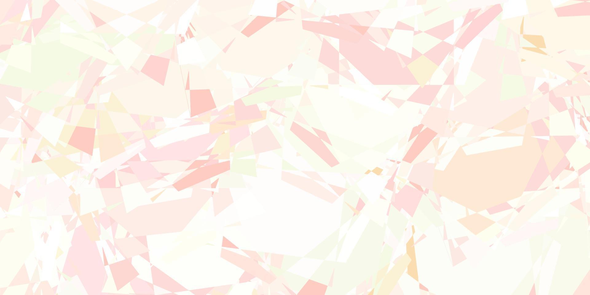 textura de vector rosa claro, verde con triángulos al azar.