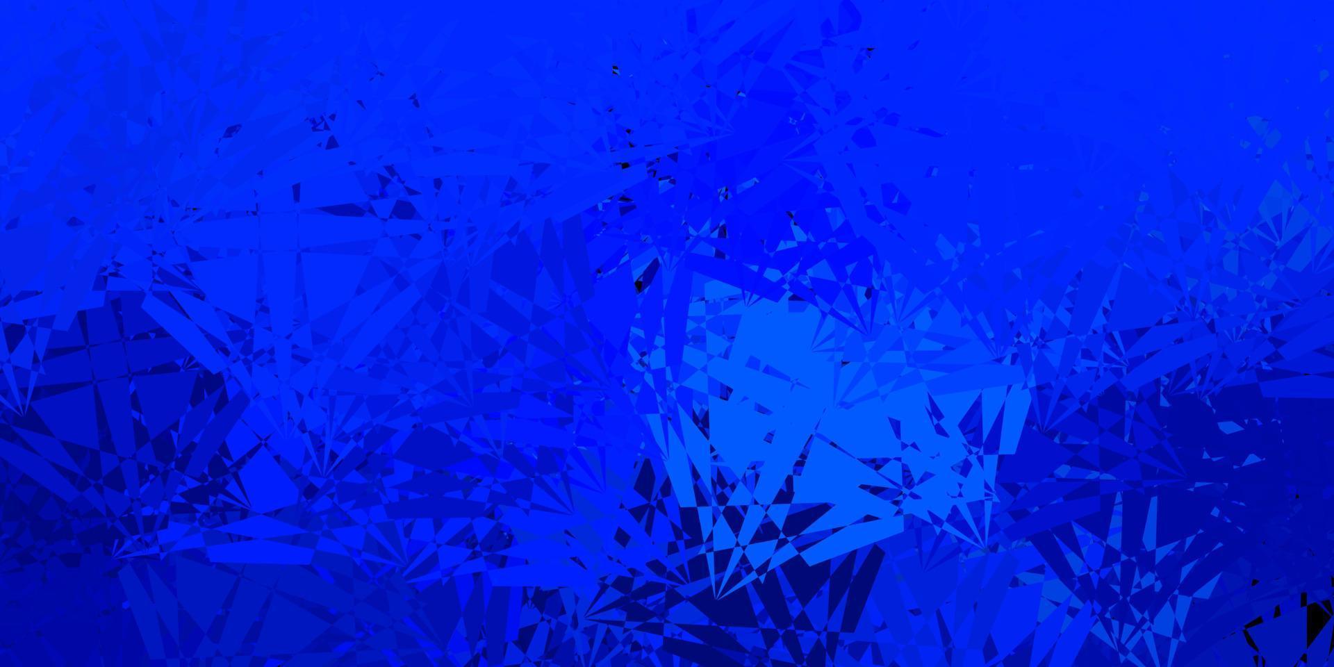 Dark BLUE vector template with triangle shapes.