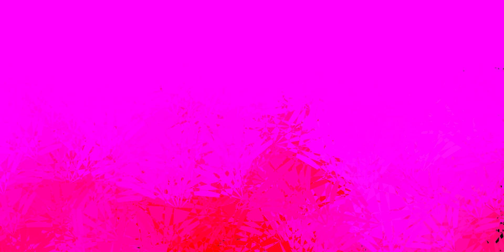 Dark Pink vector background with polygonal forms.