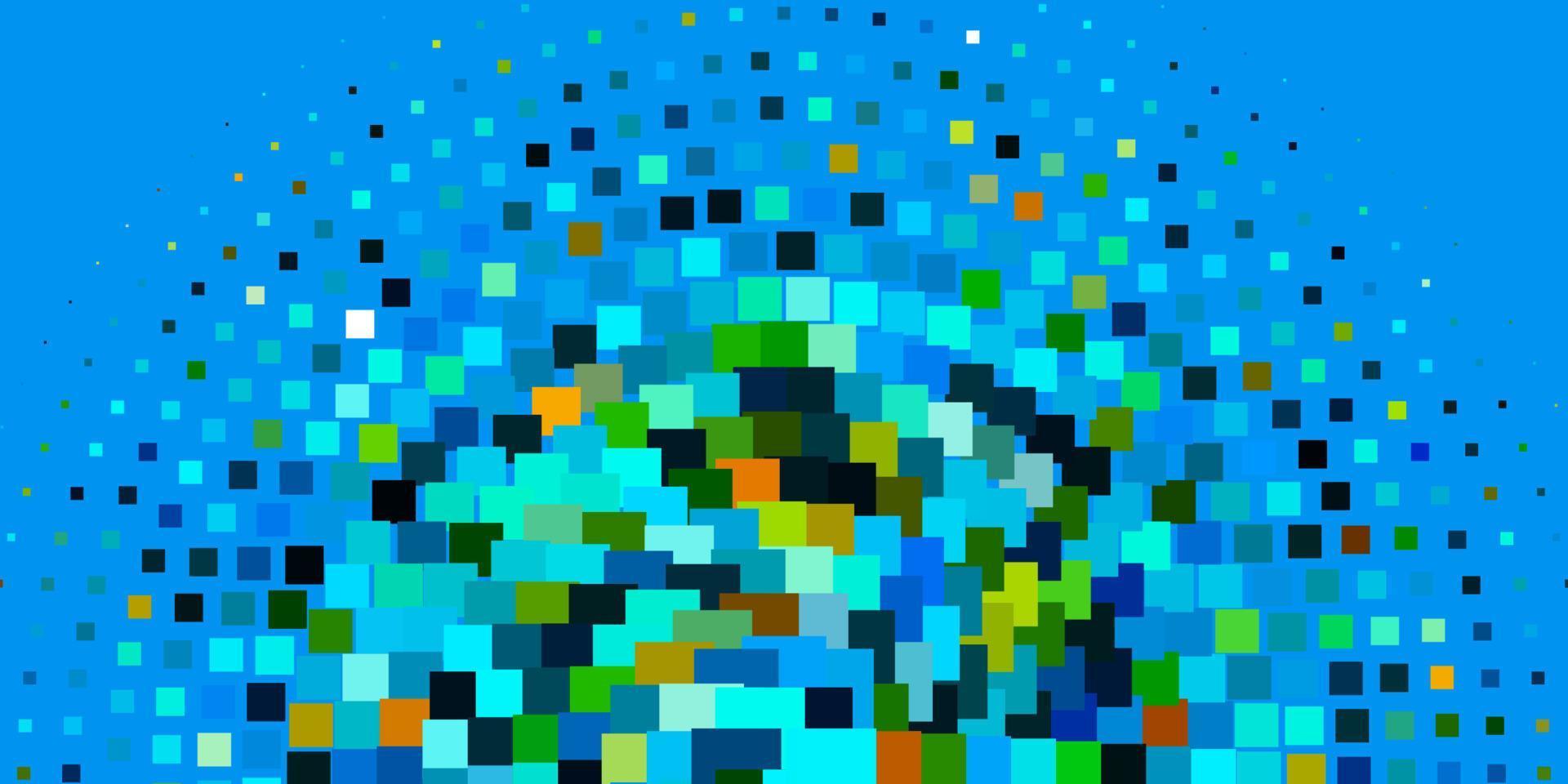 Light Blue, Green vector layout with lines, rectangles.