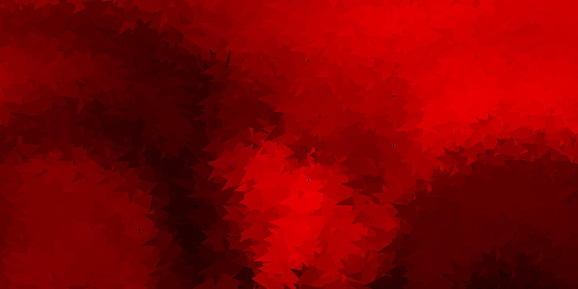 rosa oscuro, fondo de mosaico de triángulo vectorial rojo. vector