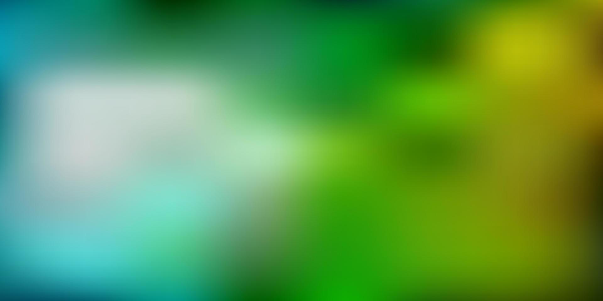 Light blue, green vector gradient blur pattern.