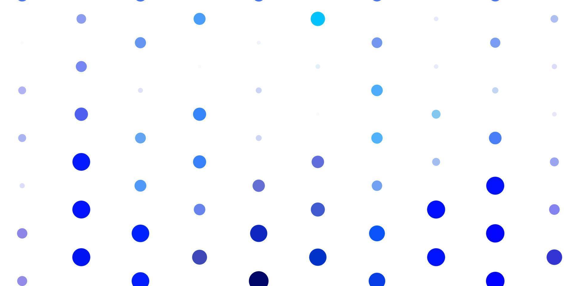 plantilla de vector azul claro con círculos.