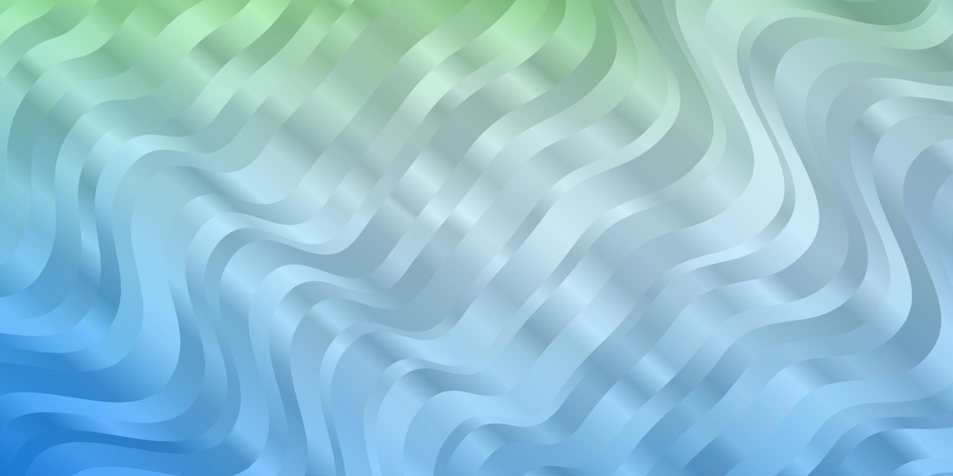 Light Blue, Green vector pattern with wry lines.