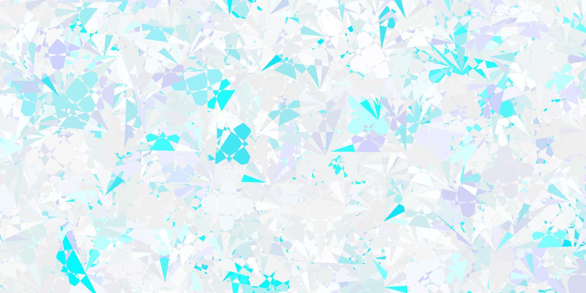 Light Pink, Blue vector texture with random triangles.