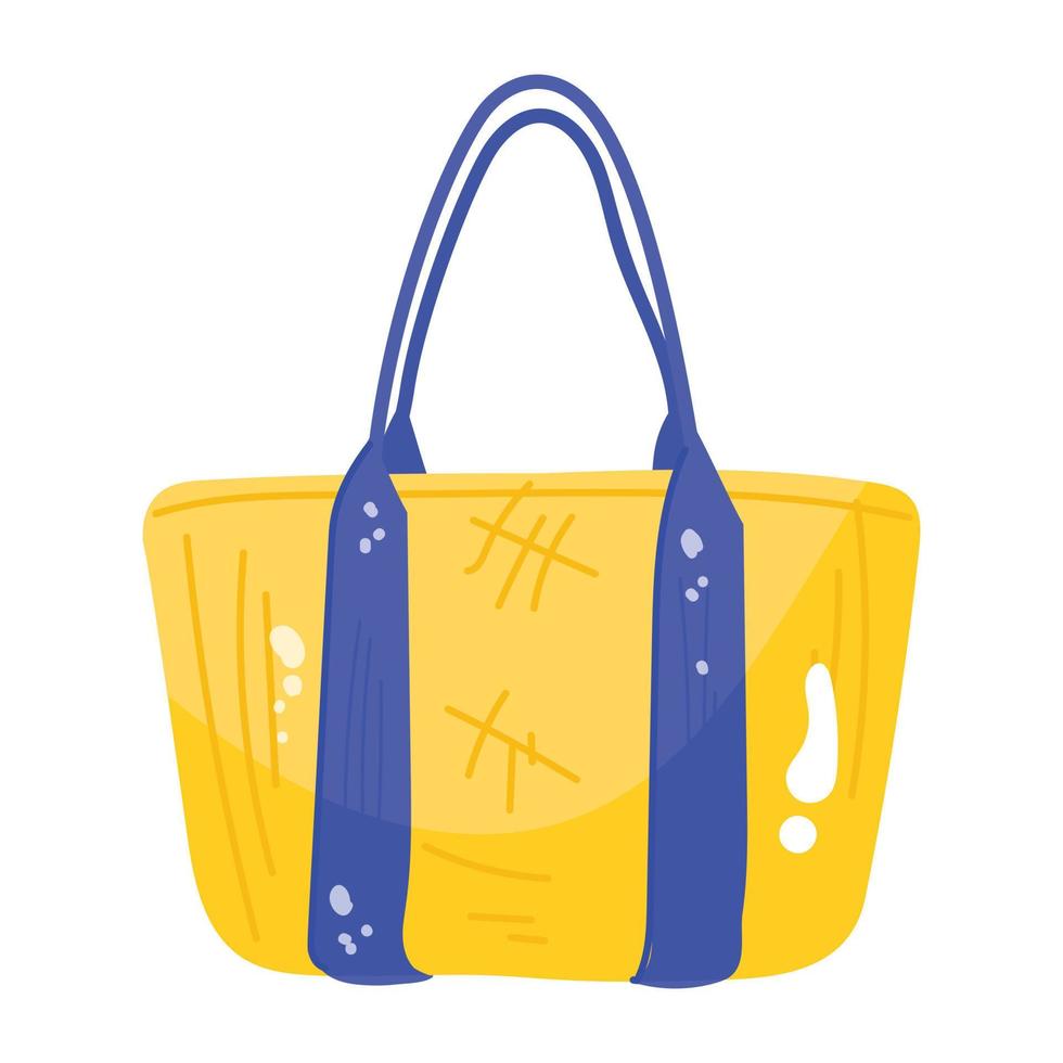 Check this flat sticker of shoulder bag vector